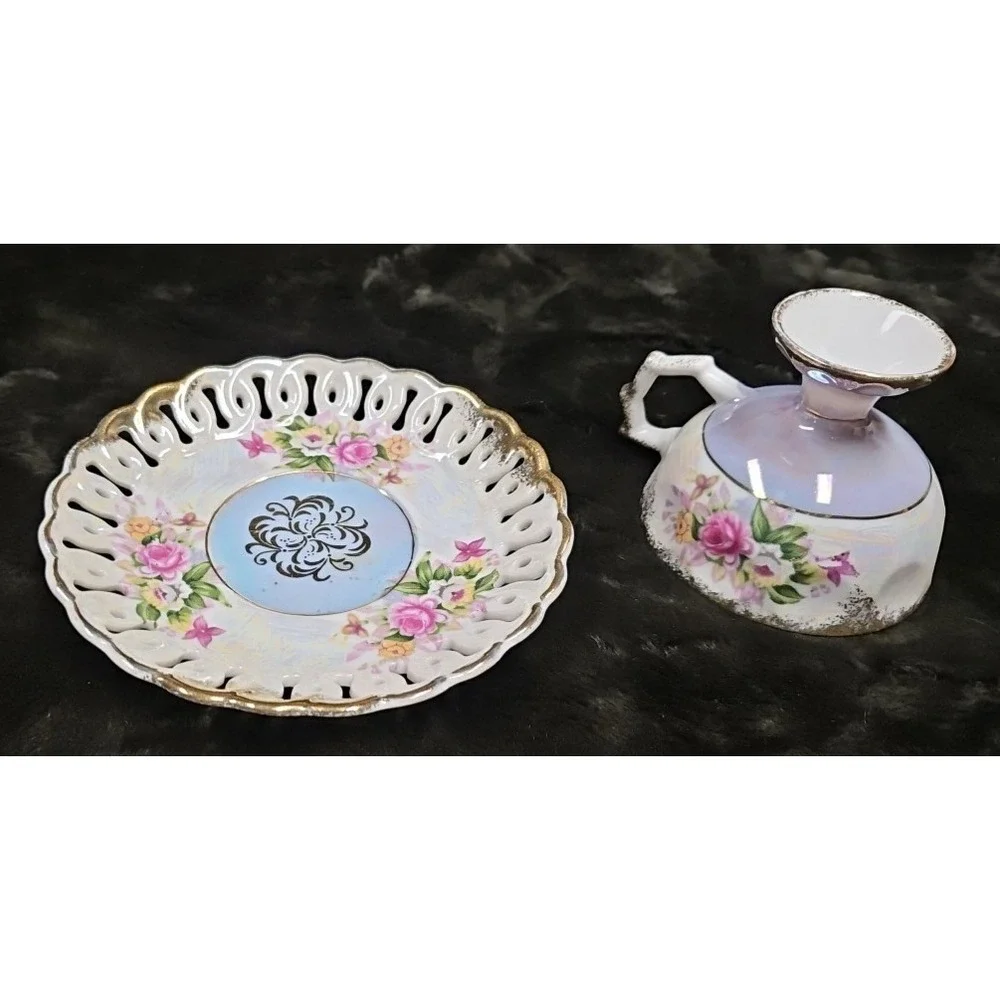 Vintage Royal Ashley Fine China Saucer, Teacup is cracked but‎ I will add it.